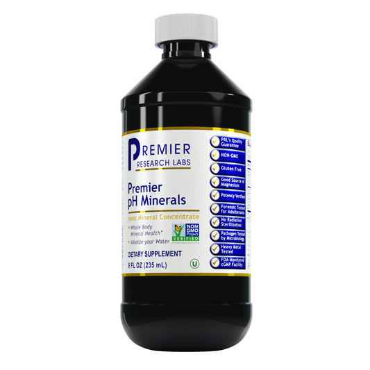 Premier Research Labs pH Minerals - Trace Minerals Drops - Supplement Rich in Ionic Minerals -- with Magnesium, Lithium & Boron - Vegan & Kosher - 8 fl oz